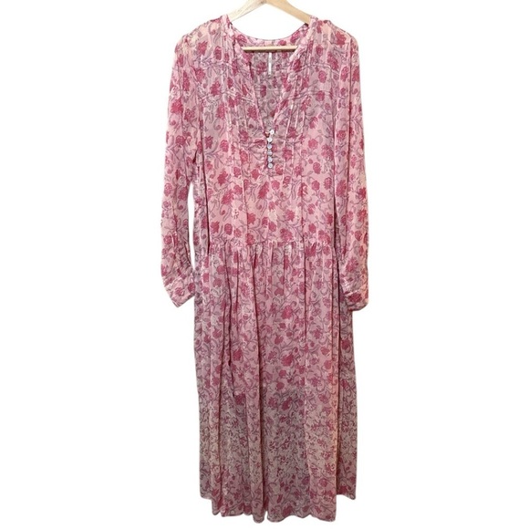EUC - Free People See it Through Maxi Dress - Size Medium - Picture 6 of 8